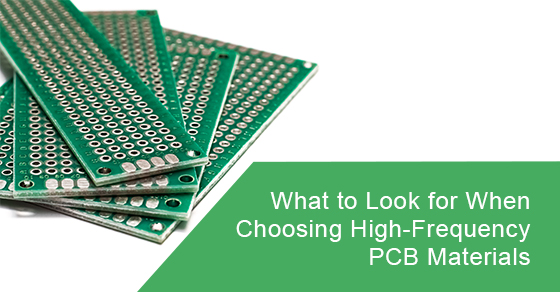 What to look for when choosing high-frequency PCB materials