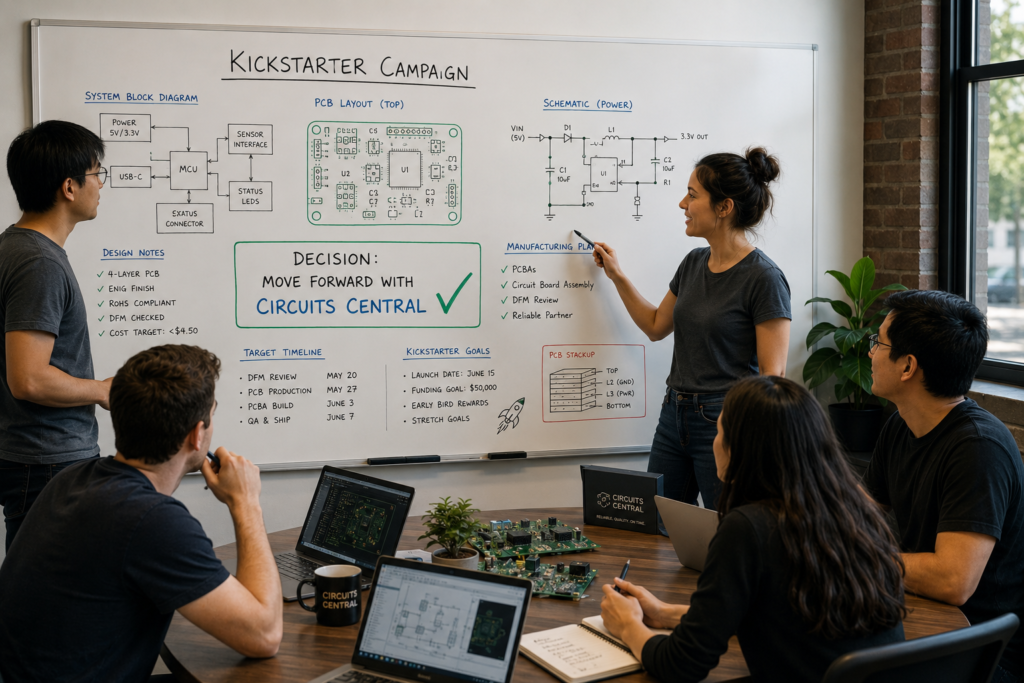 Kickstarter Hardware Manufacturing - Boardroom